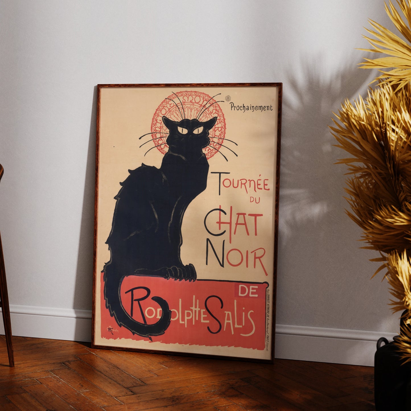 Berühmtes französisches Kabarett-Plakat Tournée du Chat Noir aus dem Jahr 1896.