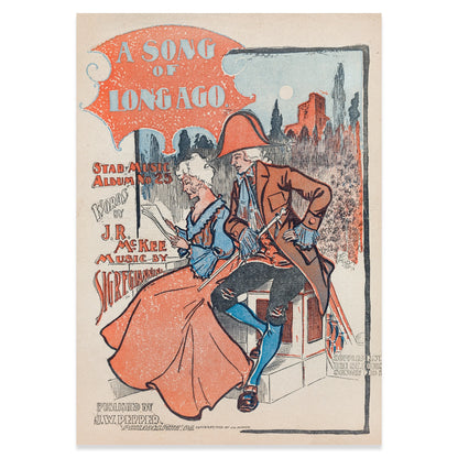 Klassische Illustration für das Star Music Album No 25 aus der Belle Époque.