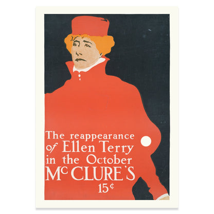 Historisches amerikanisches Werbeplakat für eine Oktober-Ausgabe des McClure's Magazins.