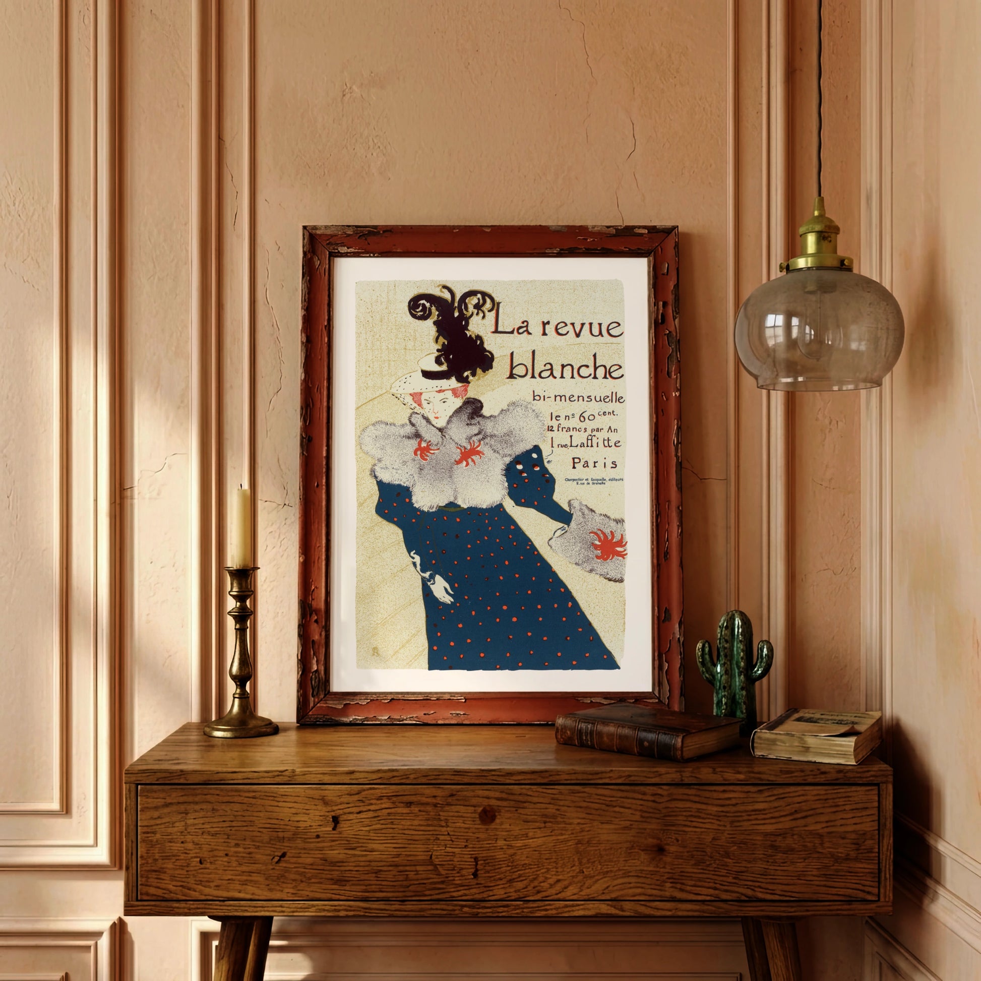 Vintage Poster La Revue Blanche von Henri de Toulouse-Lautrec aus dem Jahr 1897.
