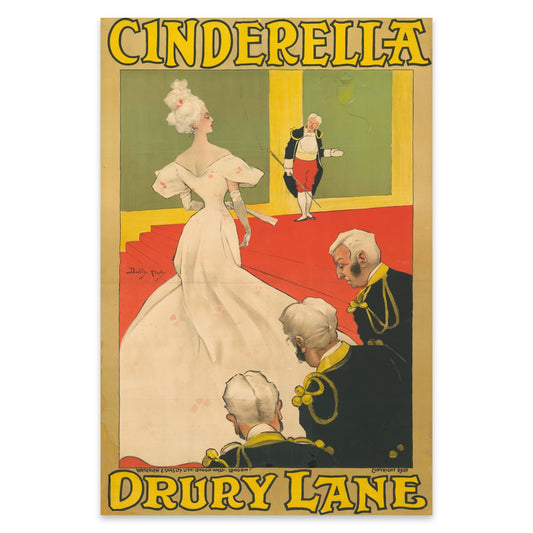 Cinderella Kunstdruck im illustrativen Stil des britischen Fin de Siècle.