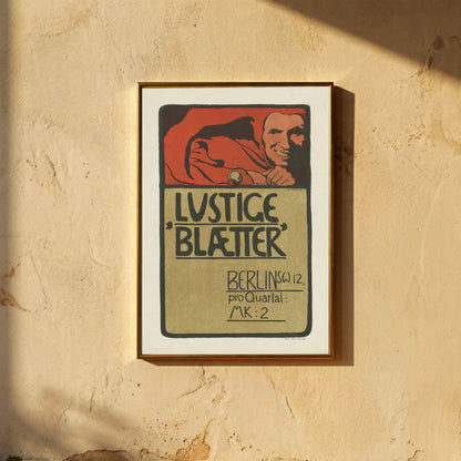 Angelo Jank Illustration für das Berliner Satiremagazin mit markanter schwarzer Typografie.