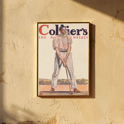Historisches Golf-Poster mit dem Titel Fore von Edward Penfield.