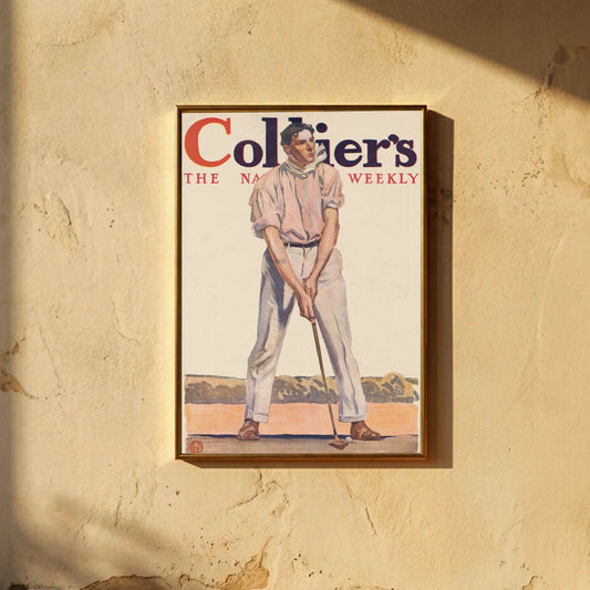 Historisches Golf-Poster mit dem Titel Fore von Edward Penfield.