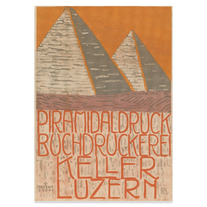Künstler-Signet von Eduard Renggli in der unteren rechten Ecke des historischen Plakats.