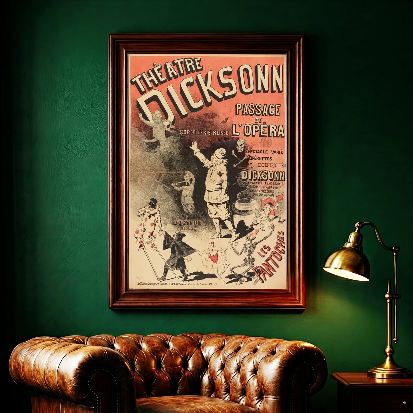 Detailansicht der typografischen Gestaltung des Théâtre Dicksonn Plakats.