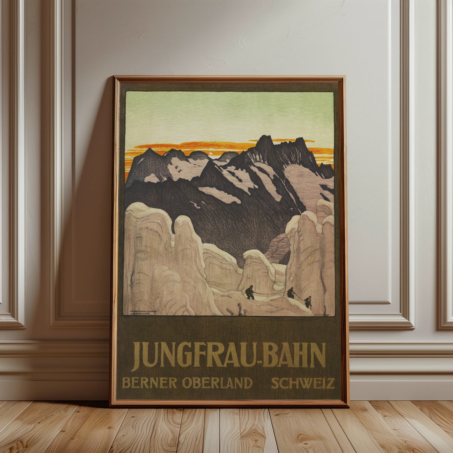 Historisches Schweizer Reiseplakat von Emil Cardinaux für das Berner Oberland.