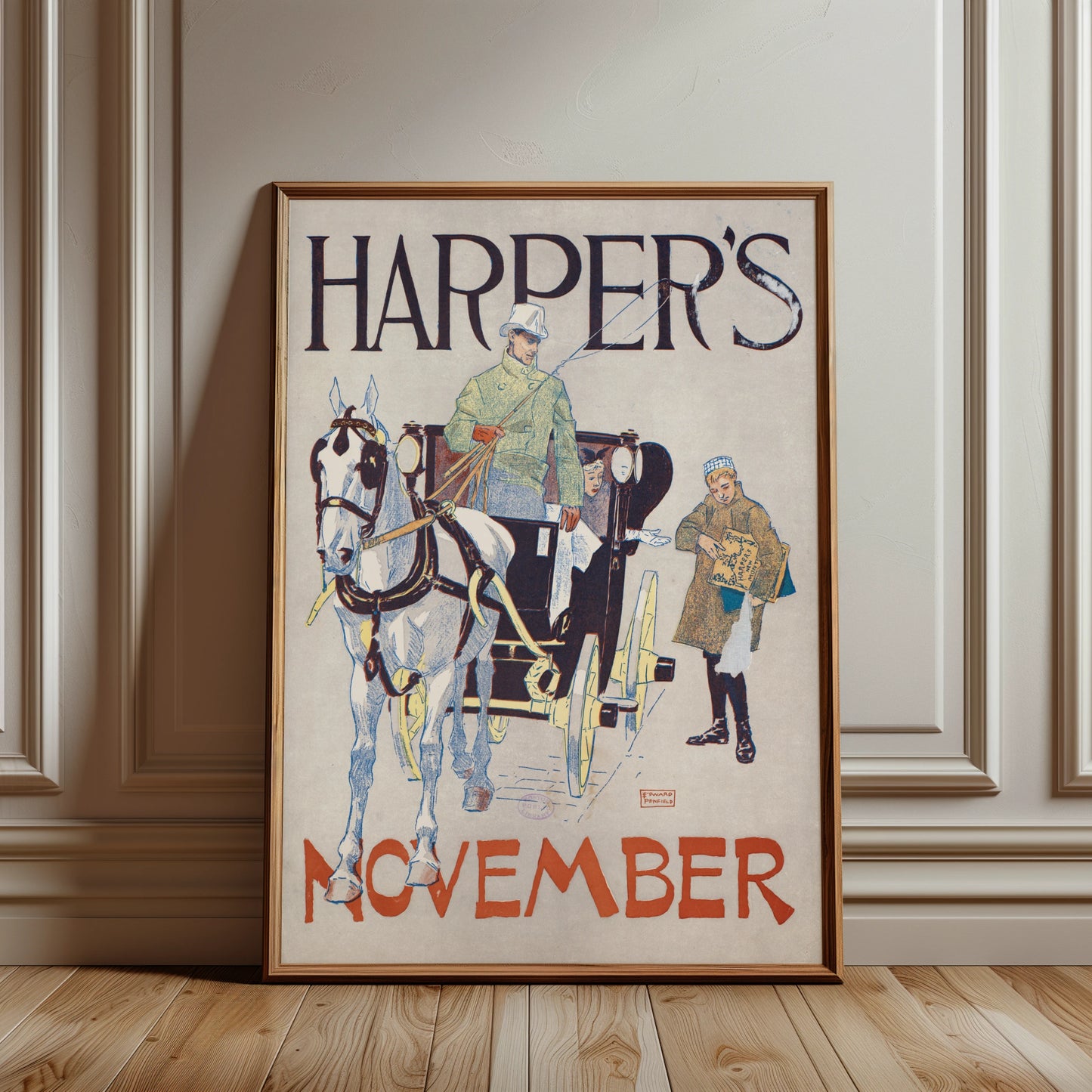 Historisches Harper’s Magazine Cover von 1893, gestaltet von Edward Penfield.