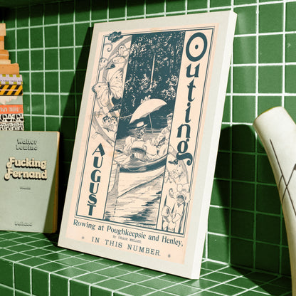 Illustration von Henry Summer Watson im Jugendstil mit Schmetterlingen und Narzissen.