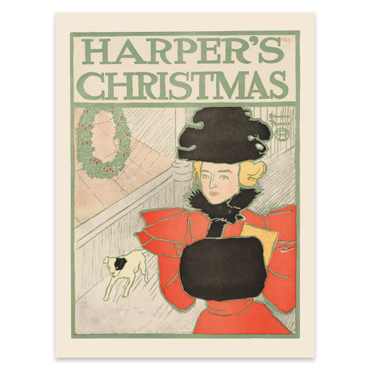 Historisches Harper's Magazine Cover als Kunstdruck für die Wanddekoration.